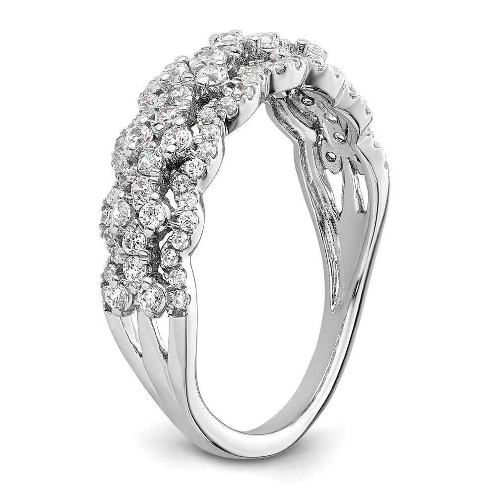 14K White Gold Lab Grown Diamond VS/SI+ G+ Band