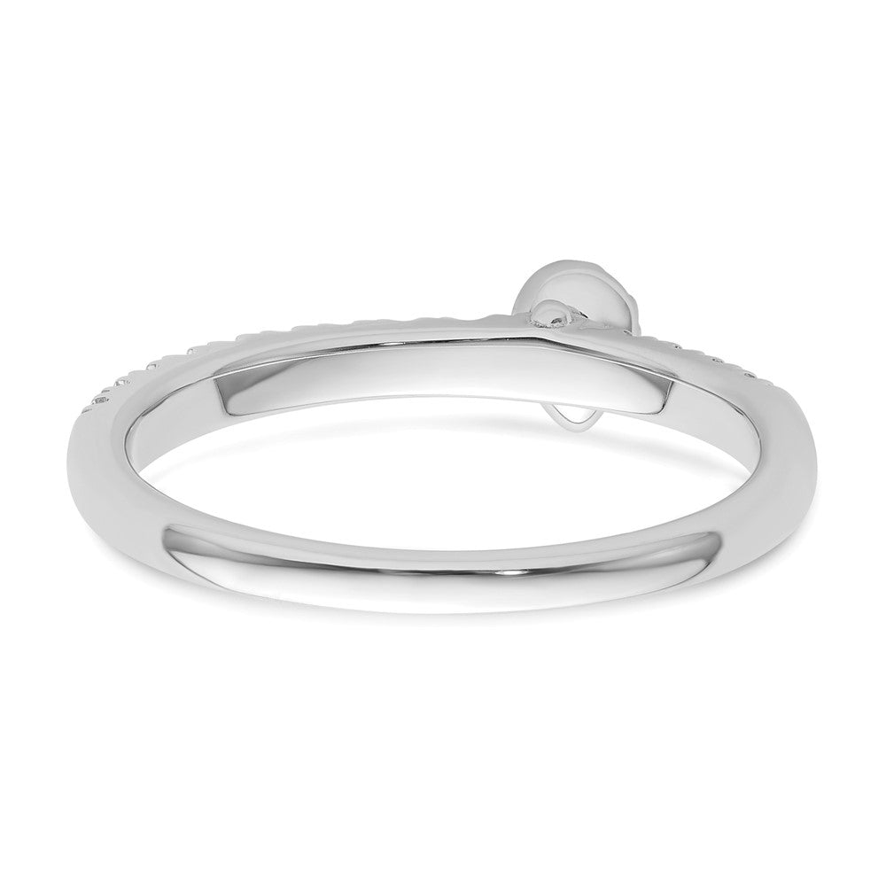 Two Promises 14k White Gold 1/4 carat Lab Grown Diamond VS/SI+ G+ Complete Promise Band
