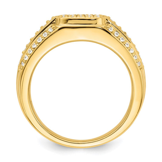 IBGoodman 14k 3/4 carat Lab Grown Diamond VS/SI+ G+ Complete Men's Ring