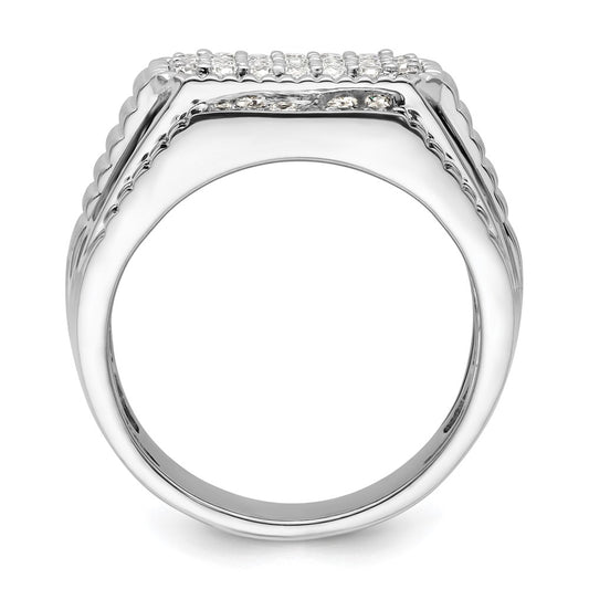 IBGoodman 14k White Gold 7/8 carat Lab Grown Diamond VS/SI+ G+ Men's Ring