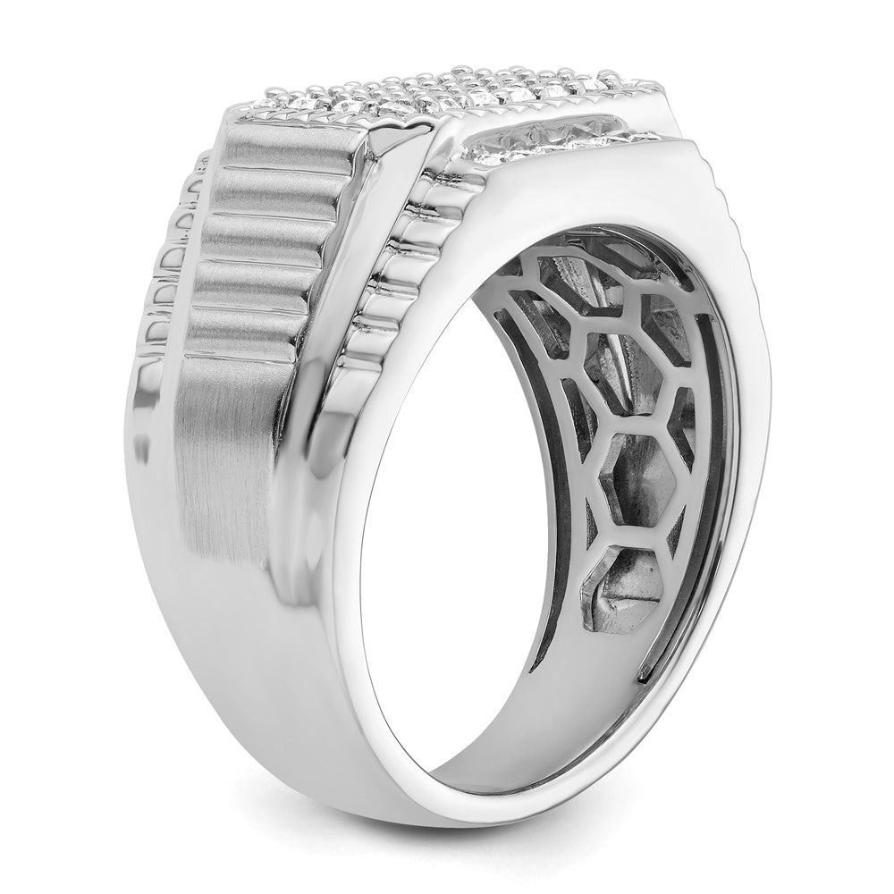 IBGoodman 14k White Gold 7/8 carat Lab Grown Diamond VS/SI+ G+ Men's Ring