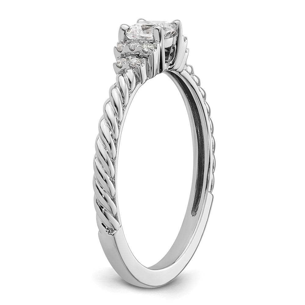 Sterling Silver 6.5mm Diamond-cut Rope Chain
