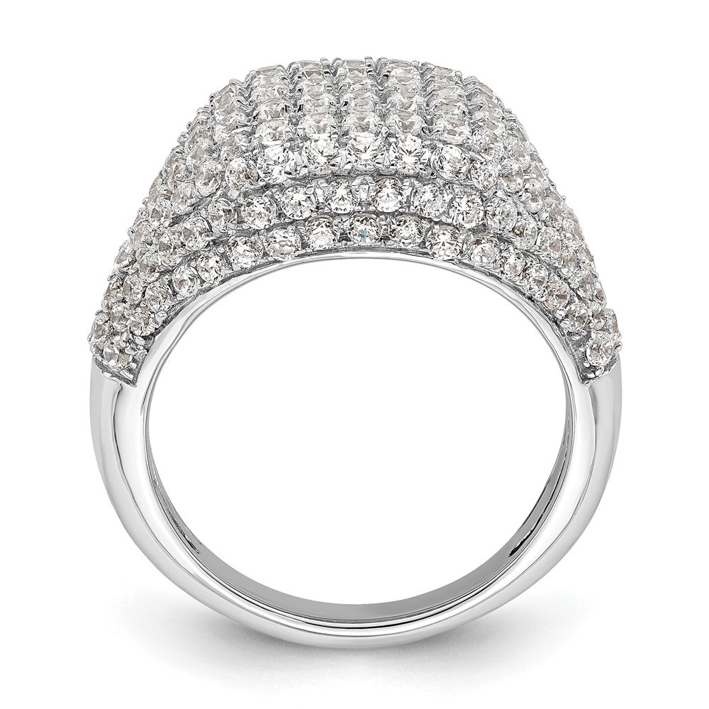 14k White Gold 2 1/4 carat Lab Grown Diamond VS/SI+ G+ Complete Cluster Fashion Ring