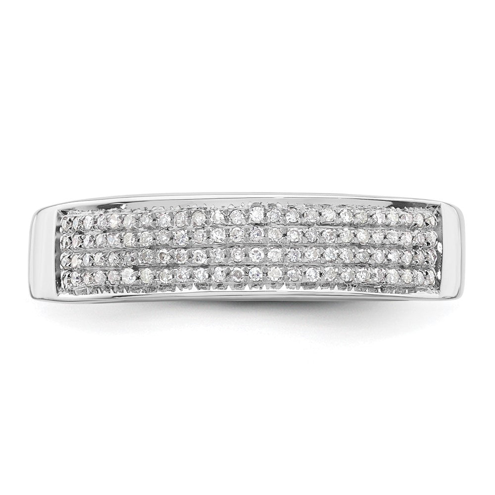 IBGoodman 14k White Gold 1/4 carat Lab Grown Diamond VS/SI+ G+ Complete Men's Band