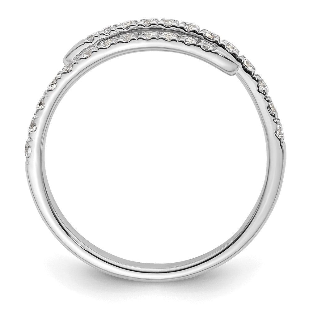 True Origin 14K White Gold 3/8 carat Lab Grown Diamond VS+ F+ Complete Fashion Band