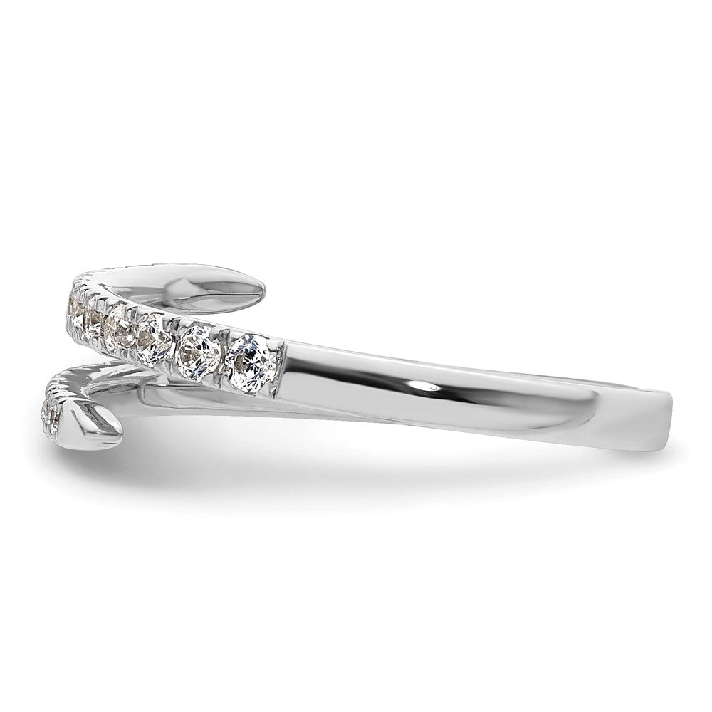 True Origin 14K White Gold 3/8 carat Lab Grown Diamond VS+ F+ Complete Fashion Band