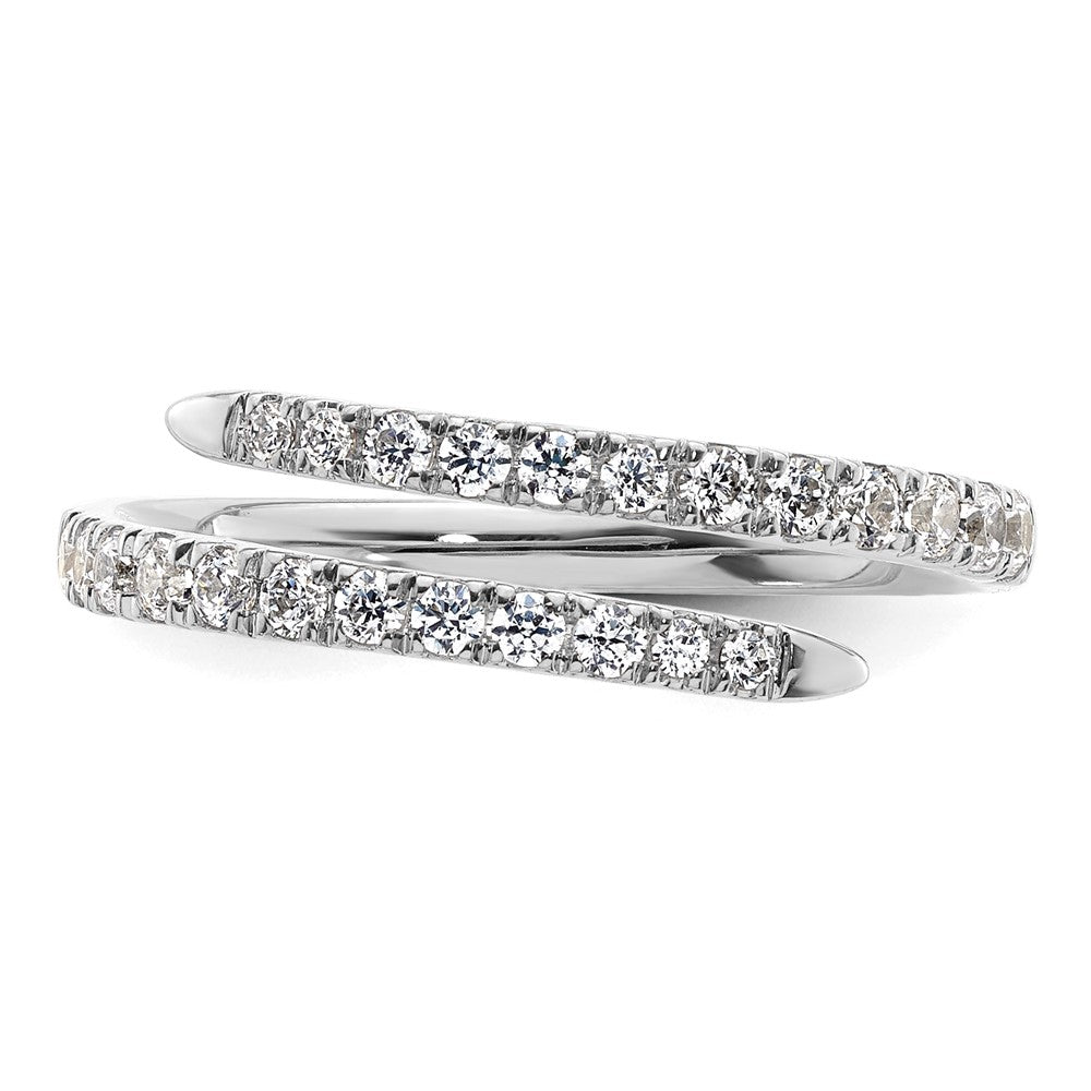 True Origin 14K White Gold 3/8 carat Lab Grown Diamond VS+ F+ Complete Fashion Band