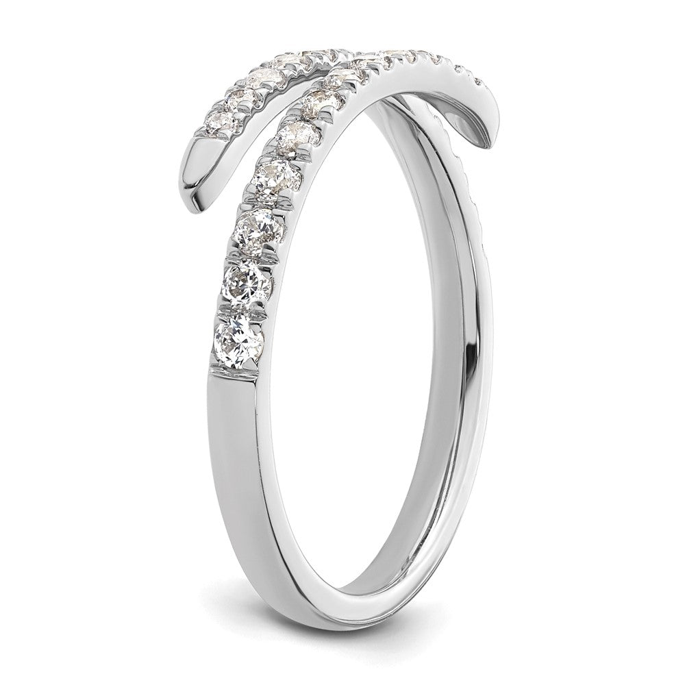 True Origin 14K White Gold 3/8 carat Lab Grown Diamond VS+ F+ Complete Fashion Band