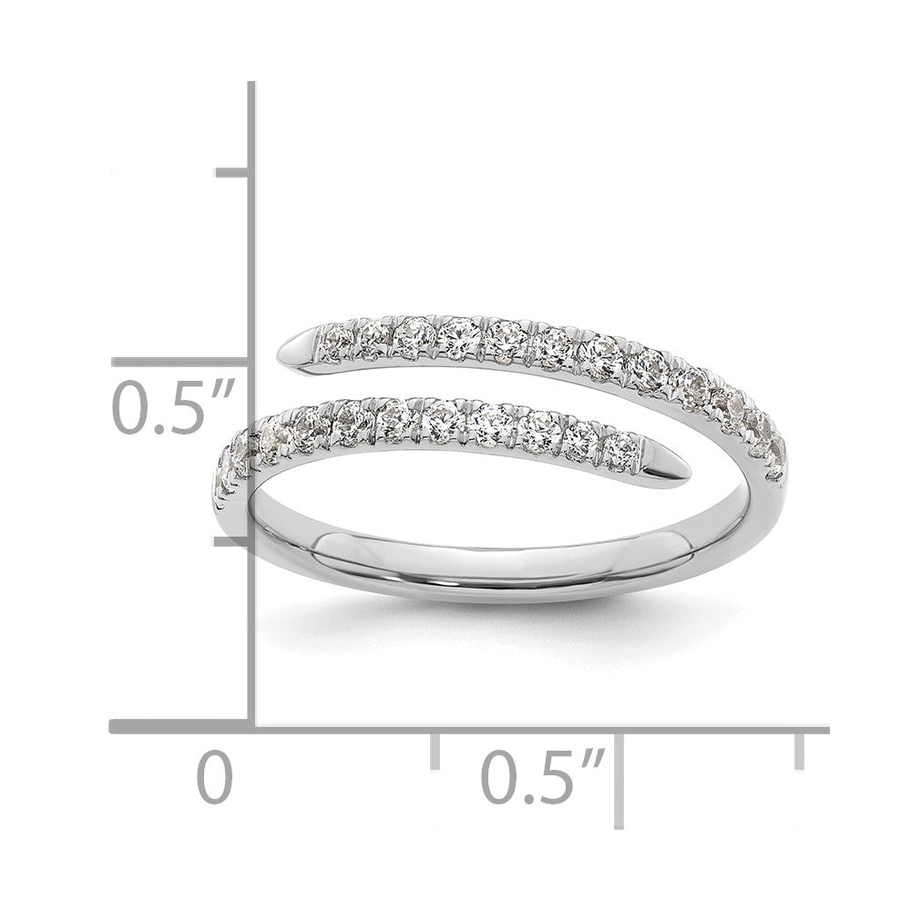 True Origin 14K White Gold 3/8 carat Lab Grown Diamond VS+ F+ Complete Fashion Band