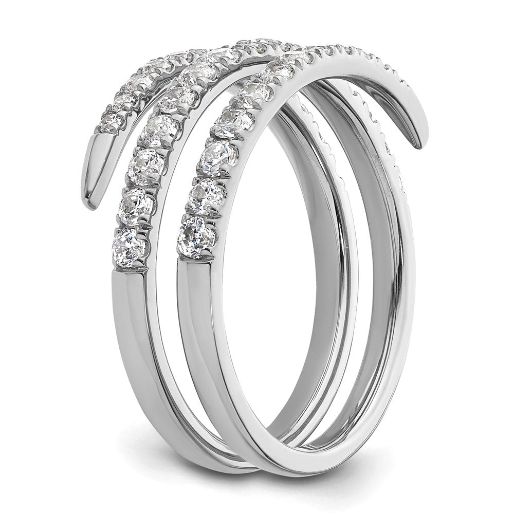 True Origin 14K White Gold 3/4 carat Lab Grown Diamond VS+ F+ Complete Fashion Band