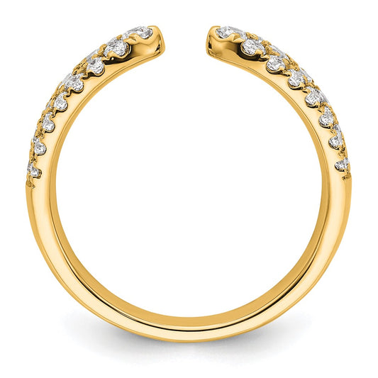 True Origin 14K Yellow Gold 3/4 carat Lab Grown Diamond VS+ F+ Complete Wedding Band