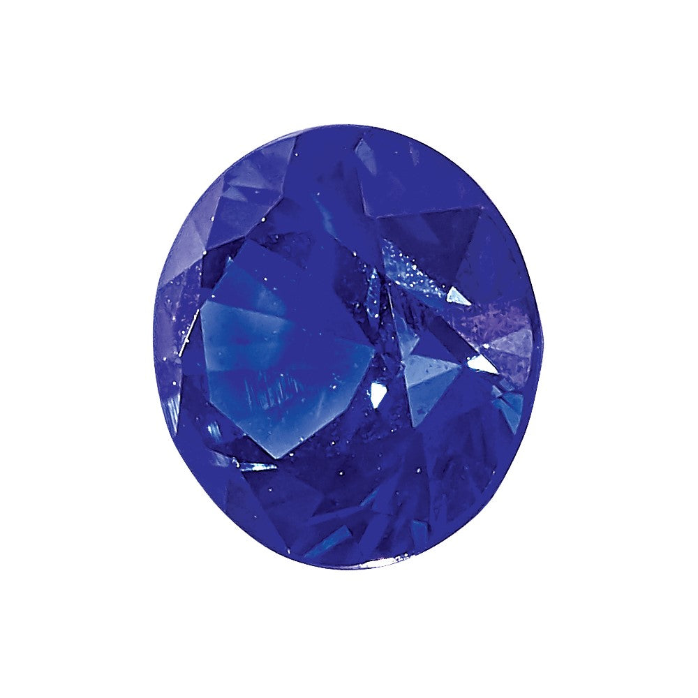 1.25mm Round Diamond-cut Blue Sapphire AA Quality