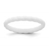 Silicone White 3mm Braided Band