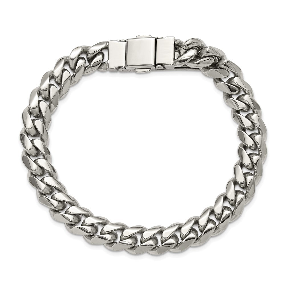 Chisel Stainless Steel Polished 10mm 8.25 inch Link Bracelet