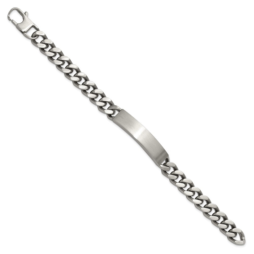 Chisel Stainless Steel Brushed and Polished Curb Link 8.5 inch ID Bracelet