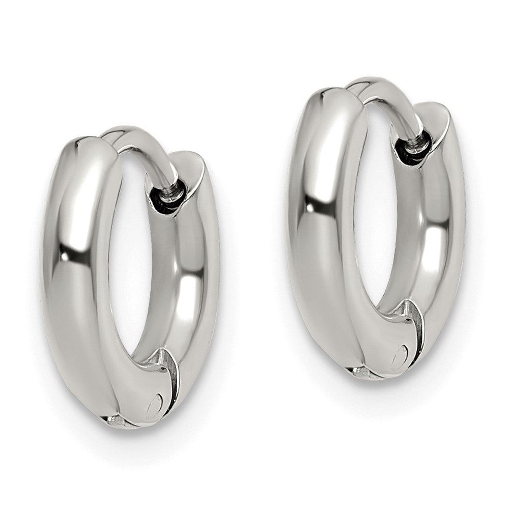Chisel Stainless Steel Polished 2.5mm Hinged Hoop Earrings