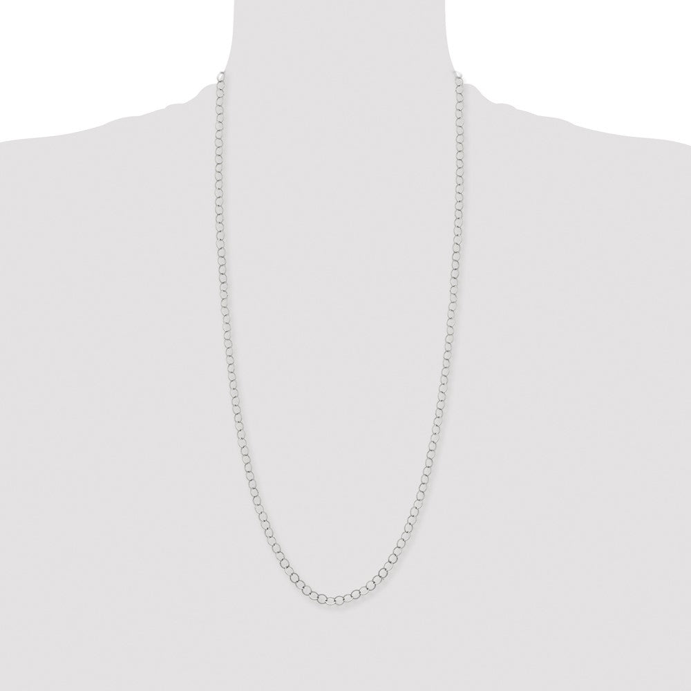 Chisel Stainless Steel Polished 6mm 30 inch Circle Link Necklace