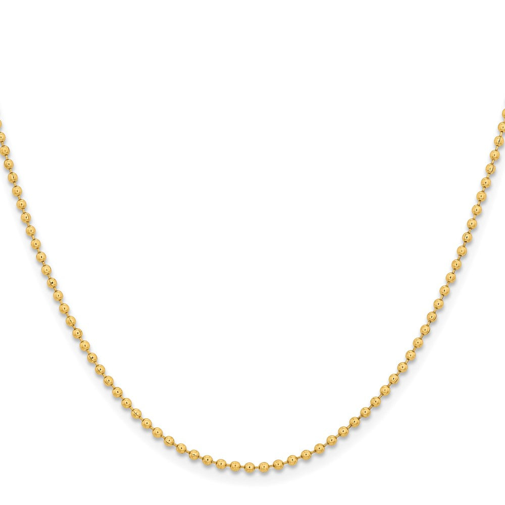 Chisel Stainless Steel Polished Yellow IP-plated 2mm 20 inch Ball Chain