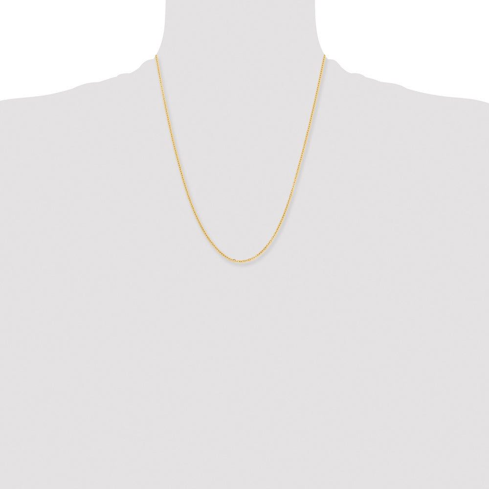 Chisel Stainless Steel Polished Yellow IP-plated 2.3mm 22 inch Cable Chain