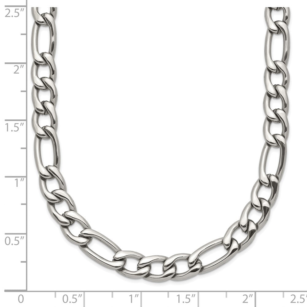 Chisel Stainless Steel Polished 6mm 24 inch Figaro Chain