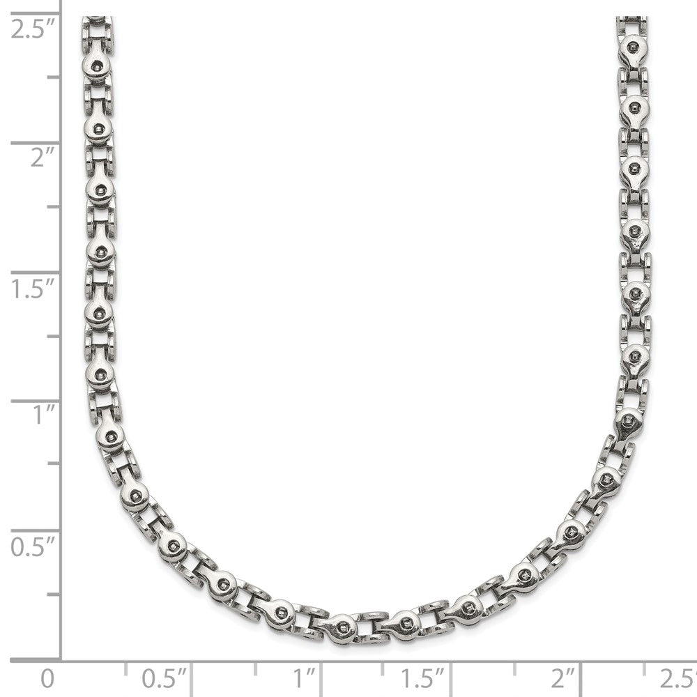Chisel Stainless Steel Polished 20 inch Fancy Link Chain