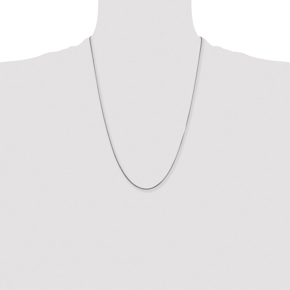 Chisel Stainless Steel Polished 1.5mm Square Snake 24 inch Chain