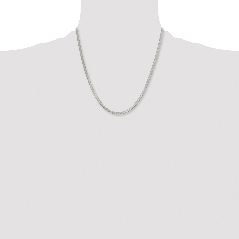 Chisel Stainless Steel Polished 3.90mm 20 inch Herringbone Chain