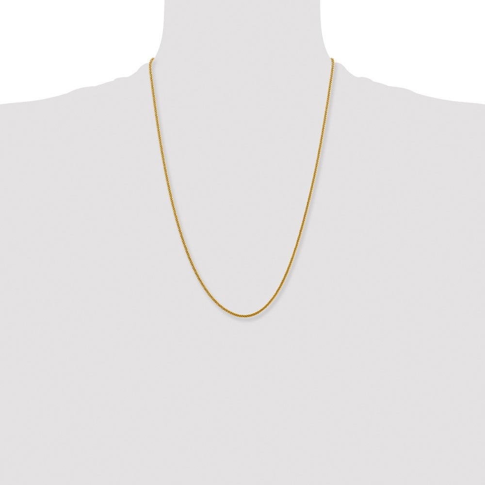 Chisel Stainless Steel Polished Yellow IP-plated 2.2mm 24 inch Cyclone Chain