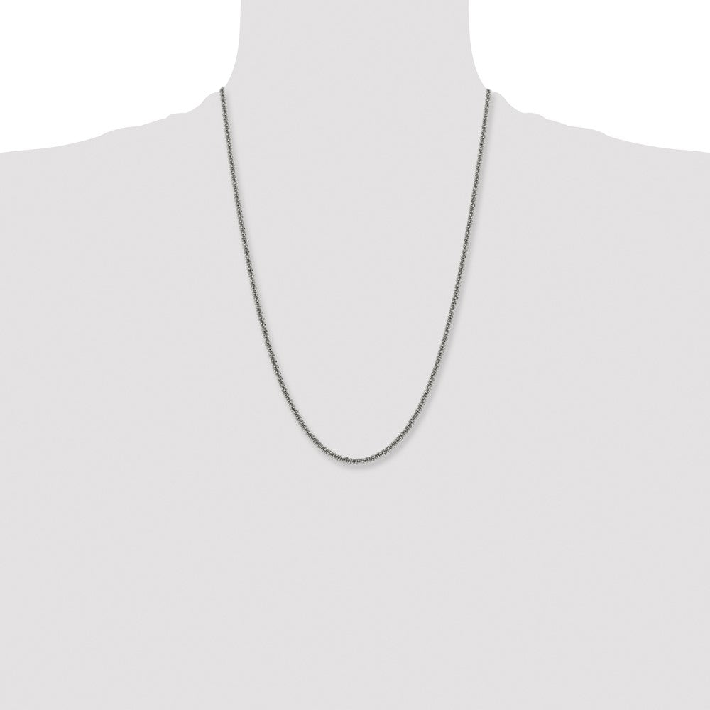 Chisel Stainless Steel Polished 3.3mm 24 inch Cyclone Chain