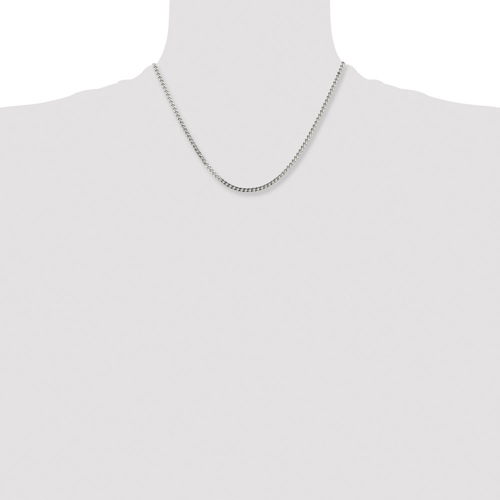 Chisel Stainless Steel Polished 3mm 18 inch Franco Chain