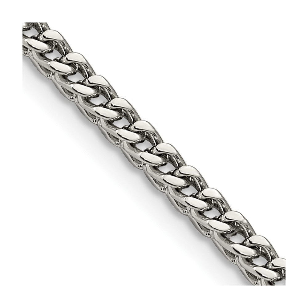 Chisel Stainless Steel Polished 4mm 22 inch Franco Chain