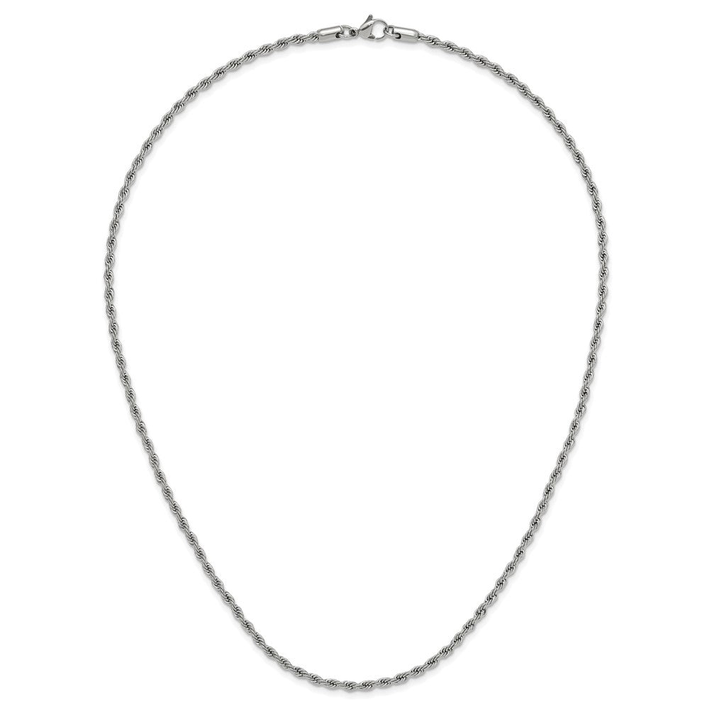 Chisel Stainless Steel Polished 3mm 22 inch Rope Chain