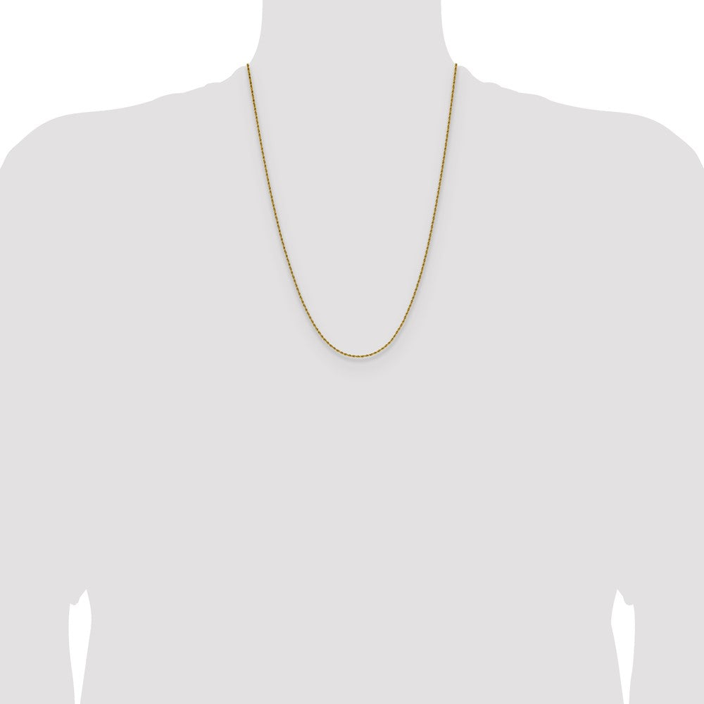Chisel Stainless Steel Polished Yellow IP-plated 1.5mm 24 inch Rope Chain