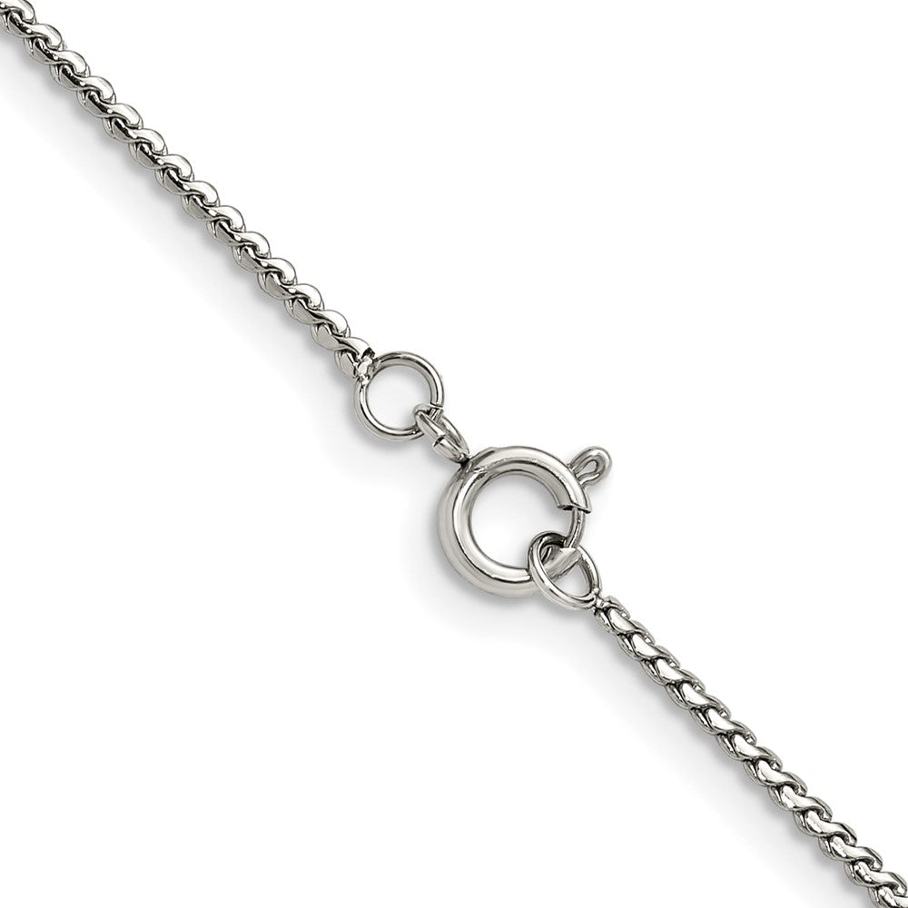 Chisel Stainless Steel Polished 1.5mm 18 inch Fancy Curb Link Necklace