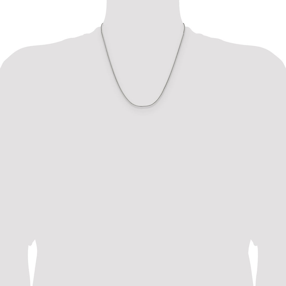 Chisel Stainless Steel Polished 1.5mm 20 inch Fancy Curb Link Necklace