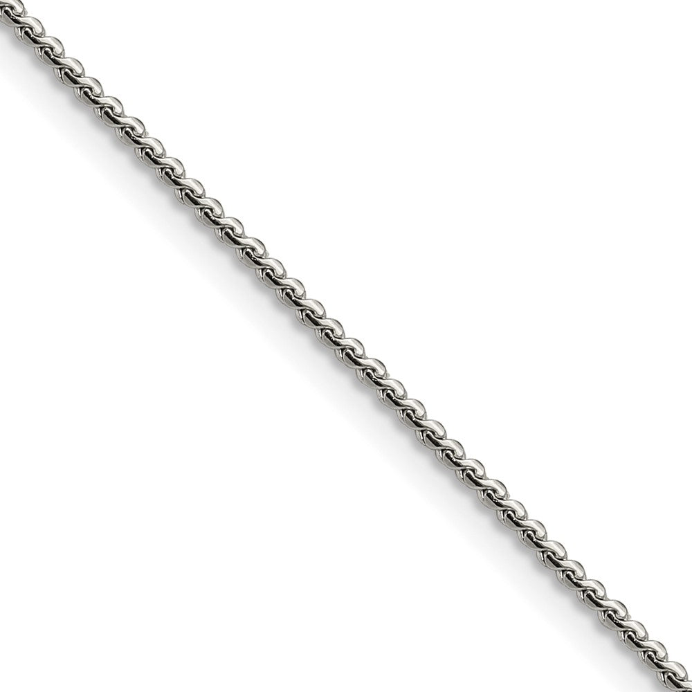 Chisel Stainless Steel Polished 1.5mm 18 inch Fancy Curb Link Necklace