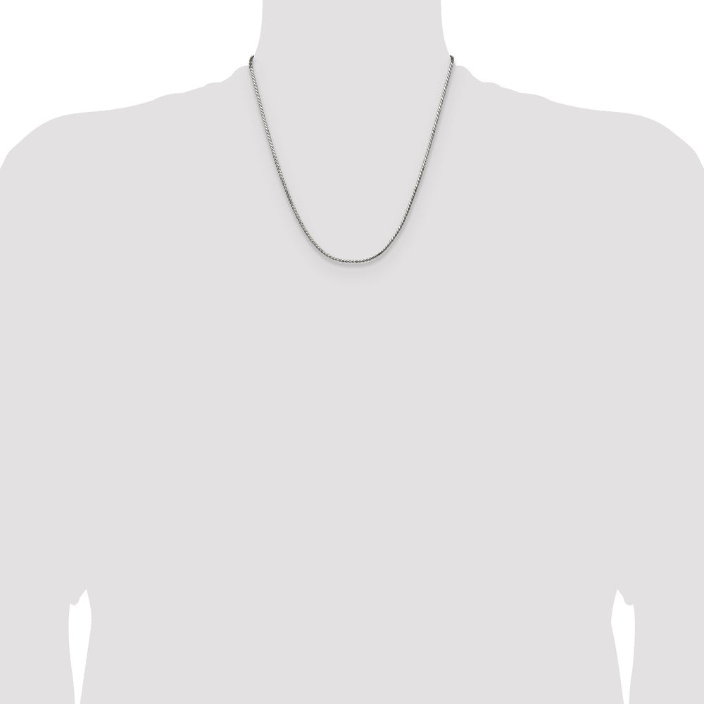 Chisel Stainless Steel Polished 2mm 20 inch Fancy Curb Link Necklace