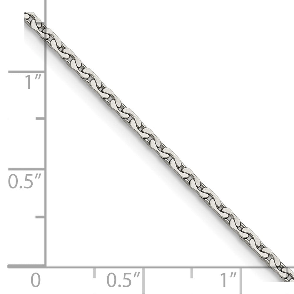 Chisel Stainless Steel Polished 1.7mm 16 inch Fancy Link Chain