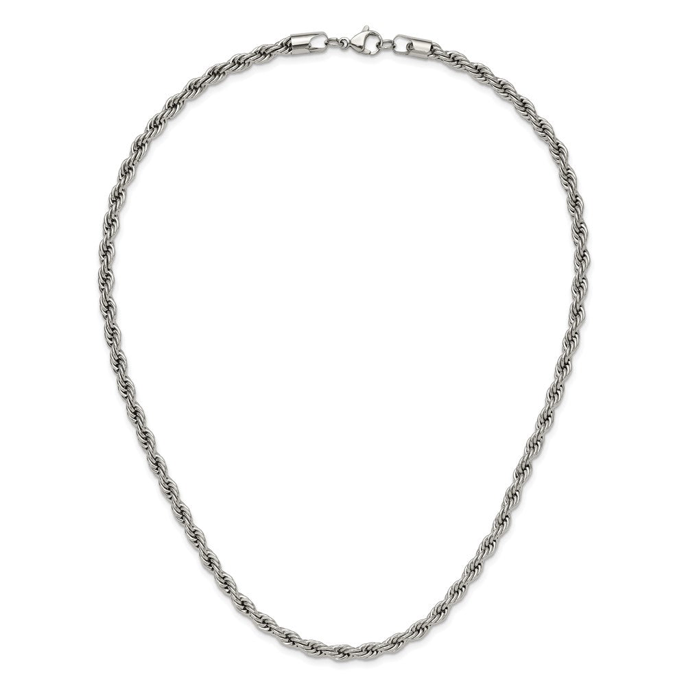 Chisel Stainless Steel Polished 5mm 20 inch Rope Chain