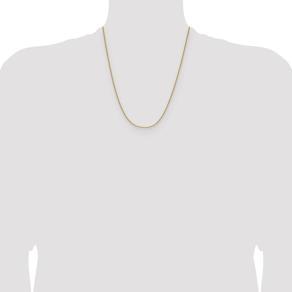 Chisel Stainless Steel Polished Yellow IP-plated 1.5mm 22 inch Curb Chain
