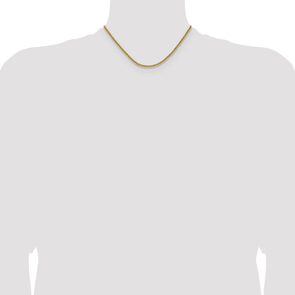 Chisel Stainless Steel Polished Yellow IP-plated 3mm 16 inch Rolo Chain