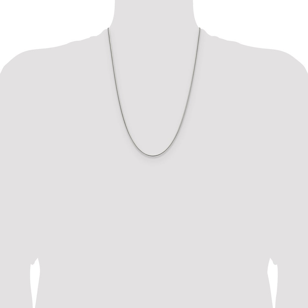 Chisel Stainless Steel Polished 1.5mm 24 inch Snake Chain