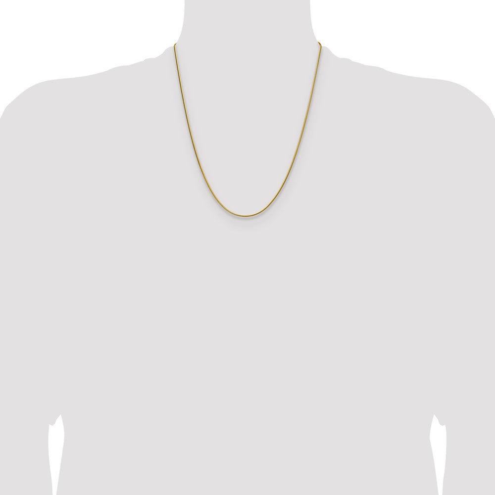 Chisel Stainless Steel Polished Yellow IP-plated 1.5mm 22 inch Snake Chain