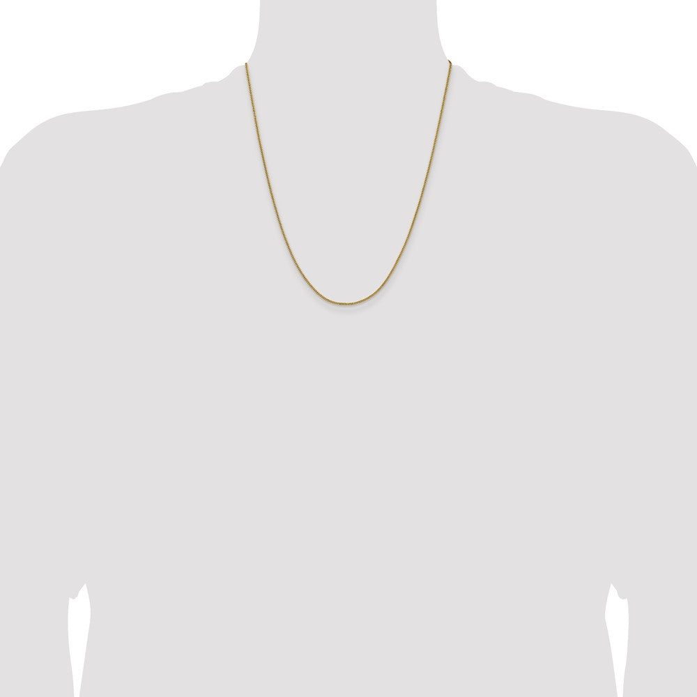 Chisel Stainless Steel Polished Yellow IP-plated 1.5mm 22 inch Curb Chain