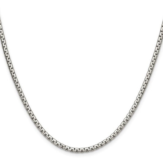 Chisel Stainless Steel Polished 3mm 20 inch Flat Box Chain