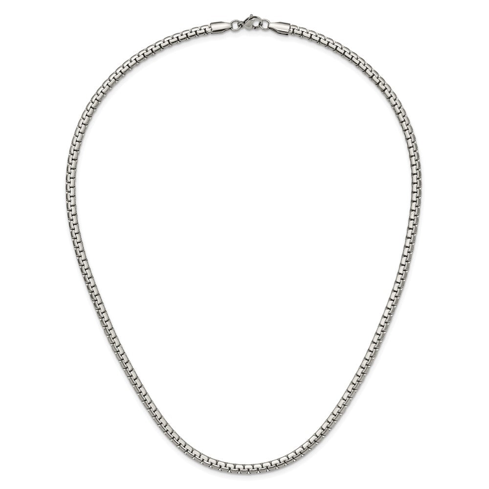 Chisel Stainless Steel Polished 4mm 20 inch Flat Box Chain