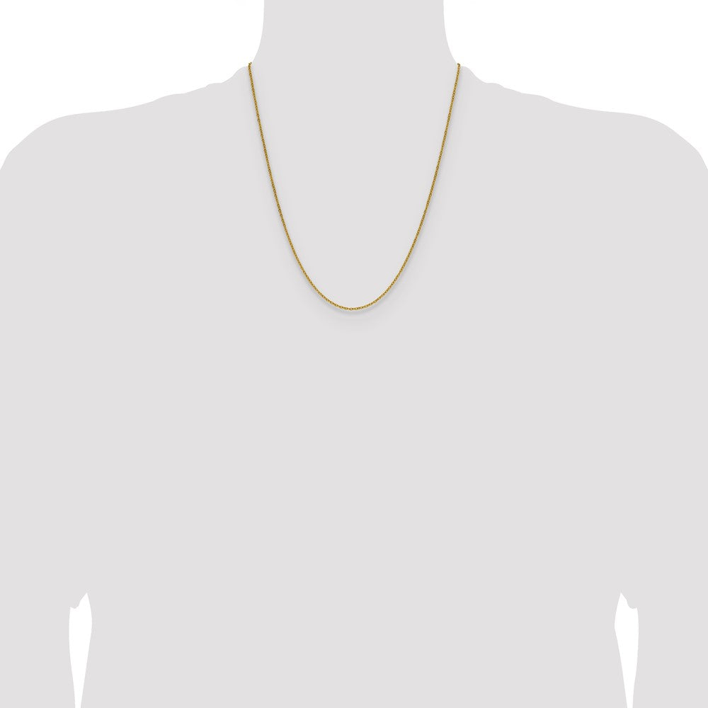 Chisel Stainless Steel Polished Yellow IP-plated 1.9mm 22 inch Cable Chain