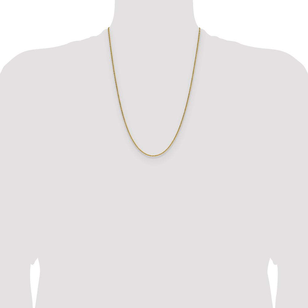 Chisel Stainless Steel Polished Yellow IP-plated 1.9mm 24 inch Cable Chain