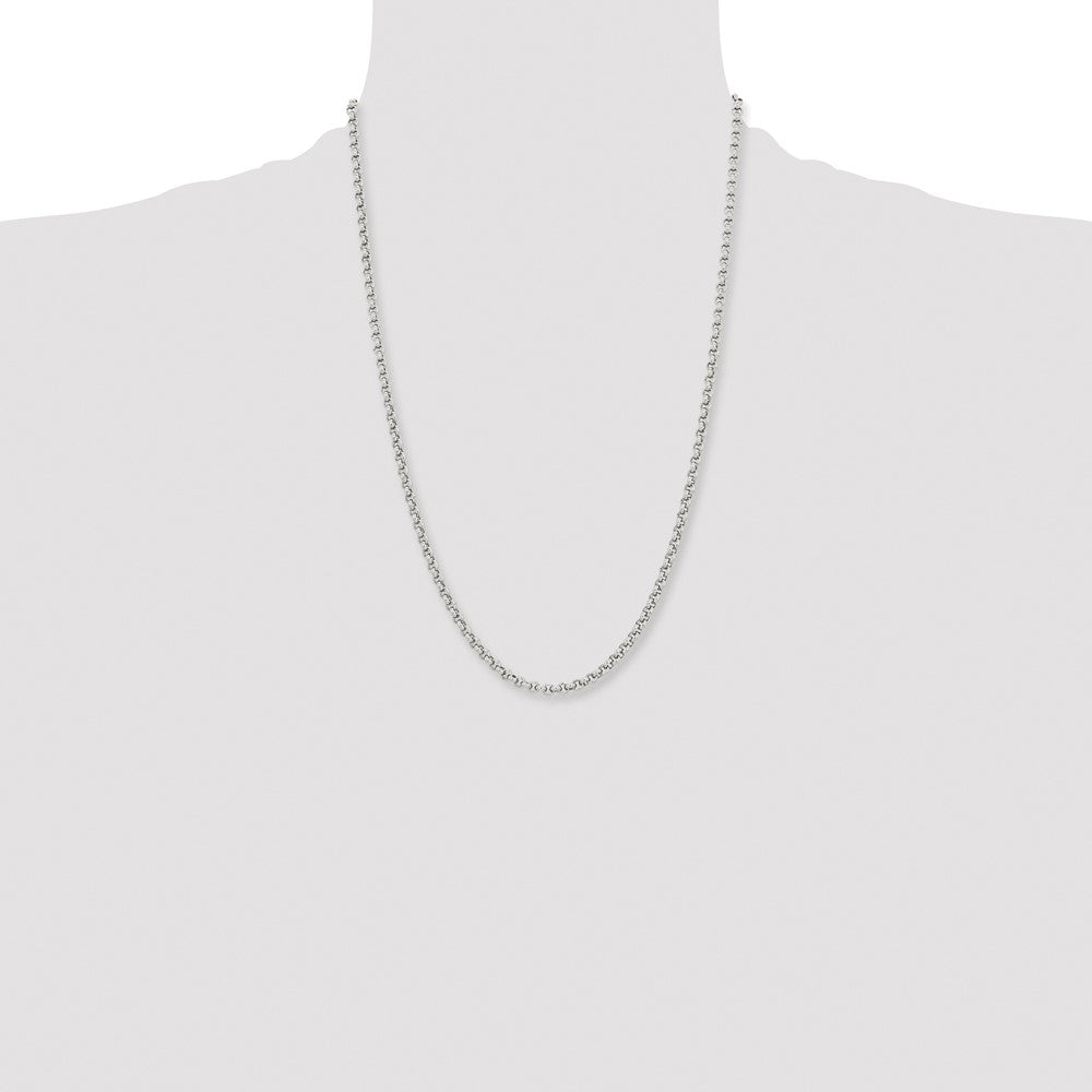Chisel Stainless Steel Polished 3.9mm 24 inch Rolo Chain