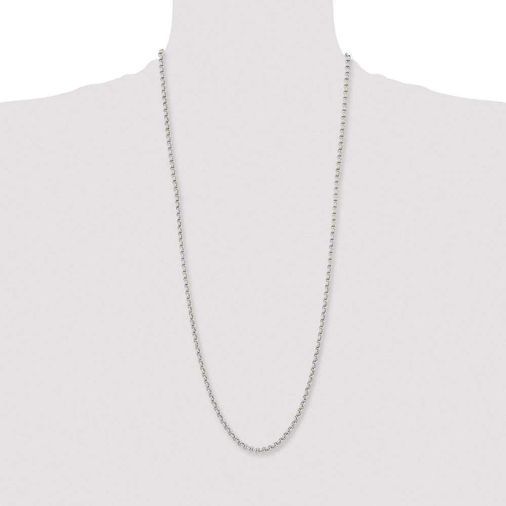Chisel Stainless Steel Polished 3.9mm 30 inch Rolo Chain